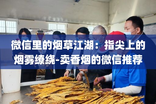 微信里的烟草江湖：指尖上的烟雾缭绕-卖香烟的微信推荐